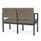 Lesro Lenox 2 Seat Tandem Seating W/ No Center Arm, 43.5 in W 24.5 in L 32 in H LS2101 - alternate 2